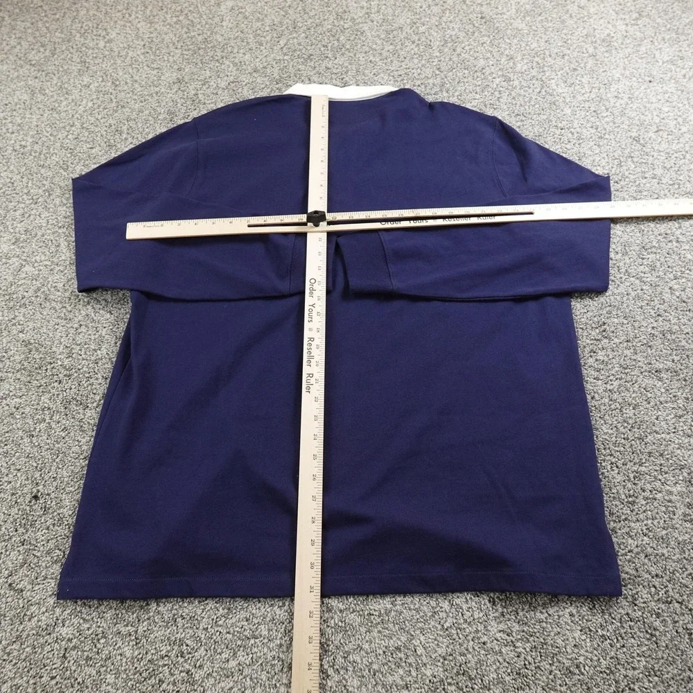 NEW Polo Ralph Lauren Rugby Shirt Mens XL Blue Golf Long Sleeve Pony Logo Preppy - Picture 8 of 15